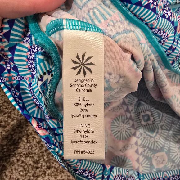 Women's Athleta Blue Paisley Tankini Swim Top | Size 34 D/DD - Picture 11 of 11